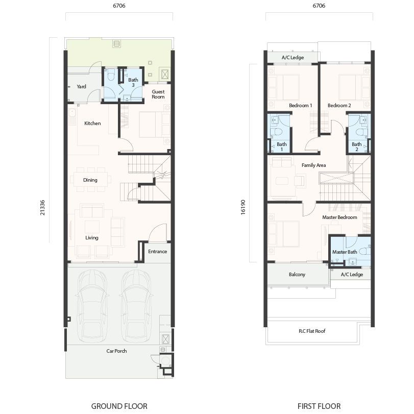 Tamansari Jasmin Type A floor plan in Taman Rawang, Selangor