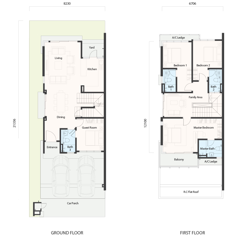 Tamansari Jasmin Type D floor plan in Taman Rawang, Selangor